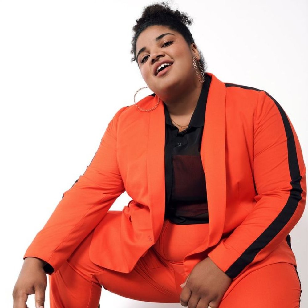 Wildfang THE EMPOWER COLORBLOCK TUX BLAZER Chili Size Small
